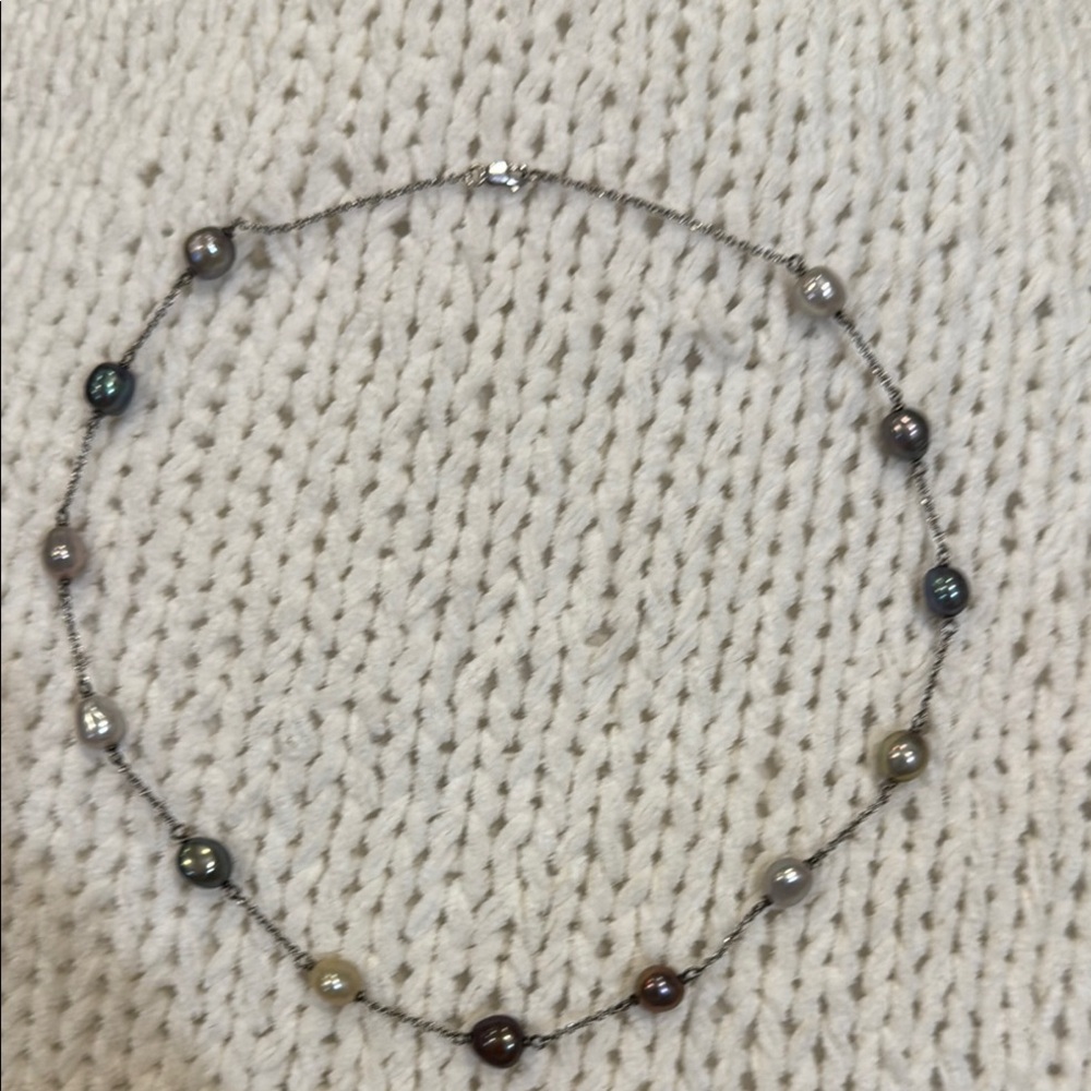 Sterling silver fresh water pearl necklace